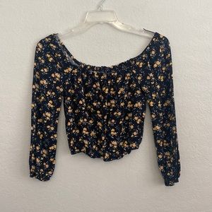 Cute floral crop top